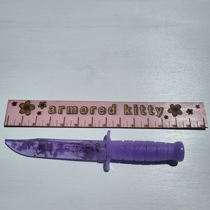 Purple Floral Resin Replica Tactical Piece