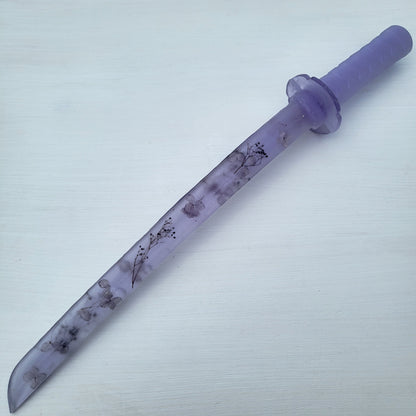 Purple Floral Resin Replica Japanese Piece