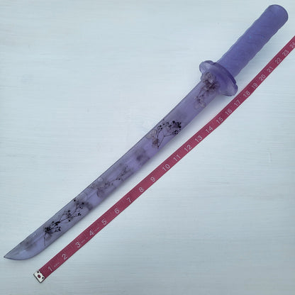 Purple Floral Resin Replica Japanese Piece